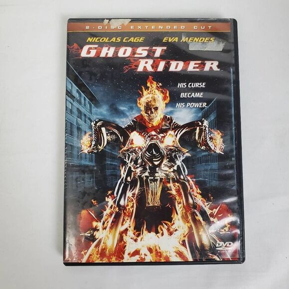 Ghost Rider DVD 2-Disc Extended Cut Nicolas Cage Eva Mendes Marvel Movie - Picture 1 of 4